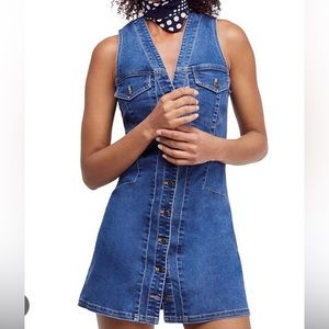 Free People Blue Denim Dress